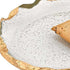 14" Glass Oval Edge Gold Leaf Platter